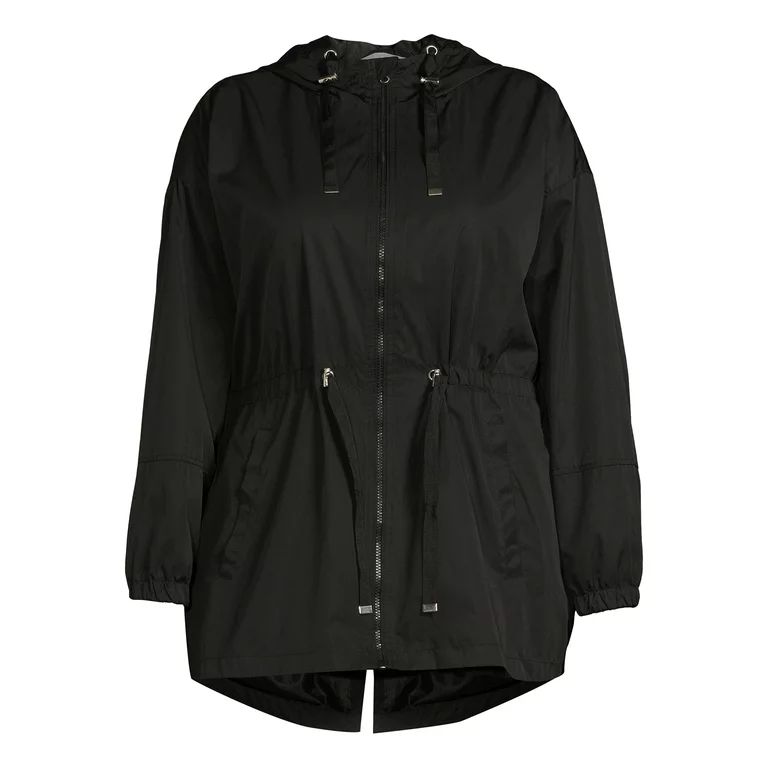 Time and Tru Women's and Plus Lightweight Anorak Jacket With Hood - Walmart.com | Walmart (US)