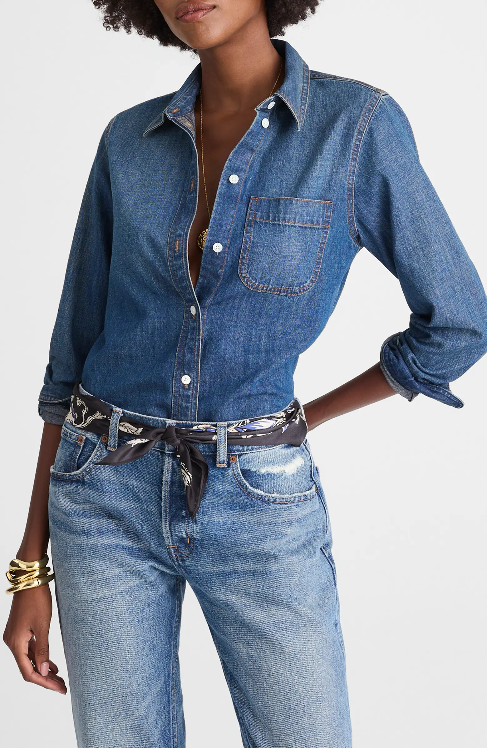 Madewell Tuckable Denim Button-Up Shirt | Nordstrom | Nordstrom