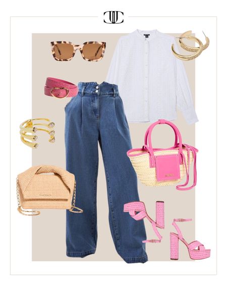 Sometimes in life all you need is a solid pair of jeans and a white blouse with colorful accessories. I love the pops of pink you can find throughout this look. 

Use code JESS20 for 20% of your purchase for Karen Millen items. 

Denim jeans, blouse, sunglasses, casual outfit, spring outfit, heels, summer outfit 

#LTKover40 #LTKshoecrush #LTKstyletip