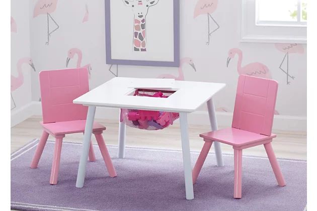 Delta Children Kids Table And Chair Bundle With Storage | Ashley | Ashley Homestore