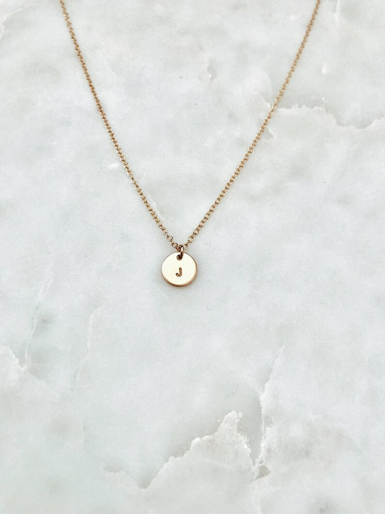 Small CUSTOM Stamped Personalized Letters or Numbers 14/20 Gold Fill, 14/20 Rose Gold Fill, or St... | Etsy (US)