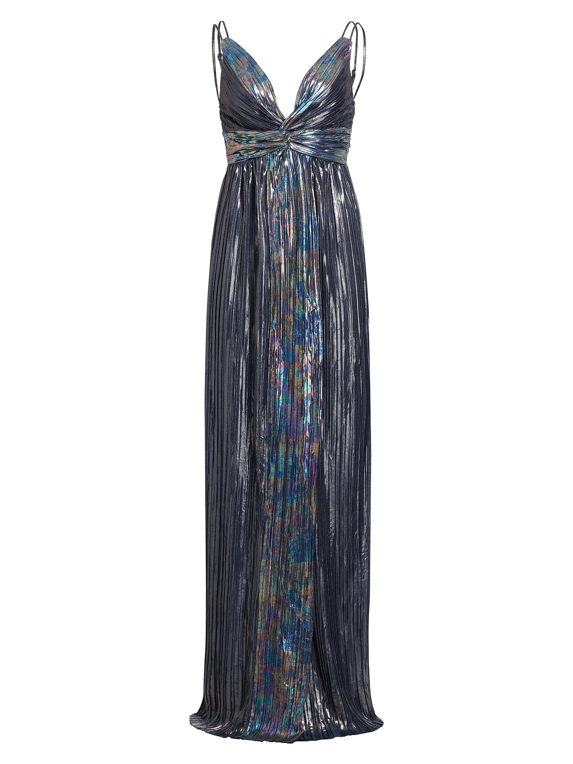 Naomi Foil Pleated Gown | Saks Fifth Avenue
