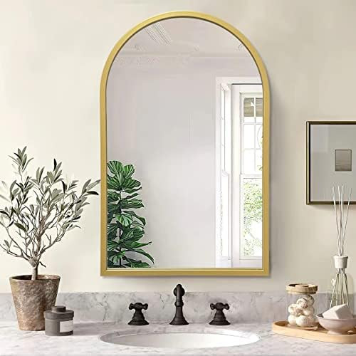 ZMYCZ Arched Wall Mirror, 20"x28" Bathroom Mirror, Wall Mounted Mirror, Vanity Mirror, Makeup Mir... | Amazon (US)