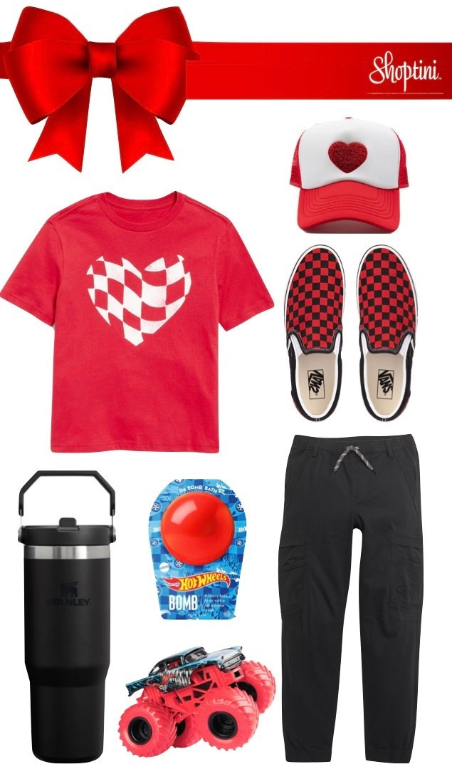 Boys Valentine’s Day outfit : black and red : cool kid style 

#LTKFindsUnder50 #LTKKids #LTKFindsUnder100