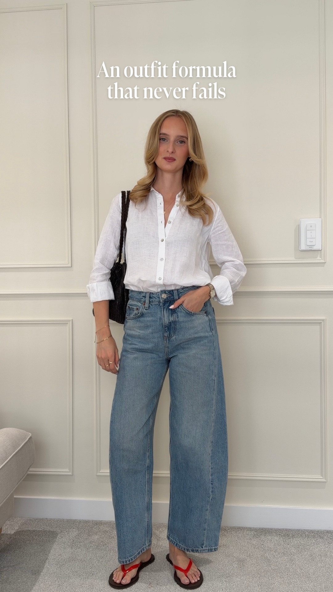 An outfit formula I’ll always come back to 🤍

A lightweight linen shirt, relaxed denim and simple accessories. These are the kinds of timeless wardrobe staples that make getting dressed so much easier, and pieces I wear on repeat every summer.

#LTKsummer #LTKuk #LTKjeans