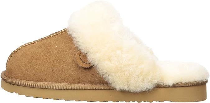 Dearfoams Women's Fireside Water Resistent Sydney Shearling Scuff Slipper | Amazon (US)