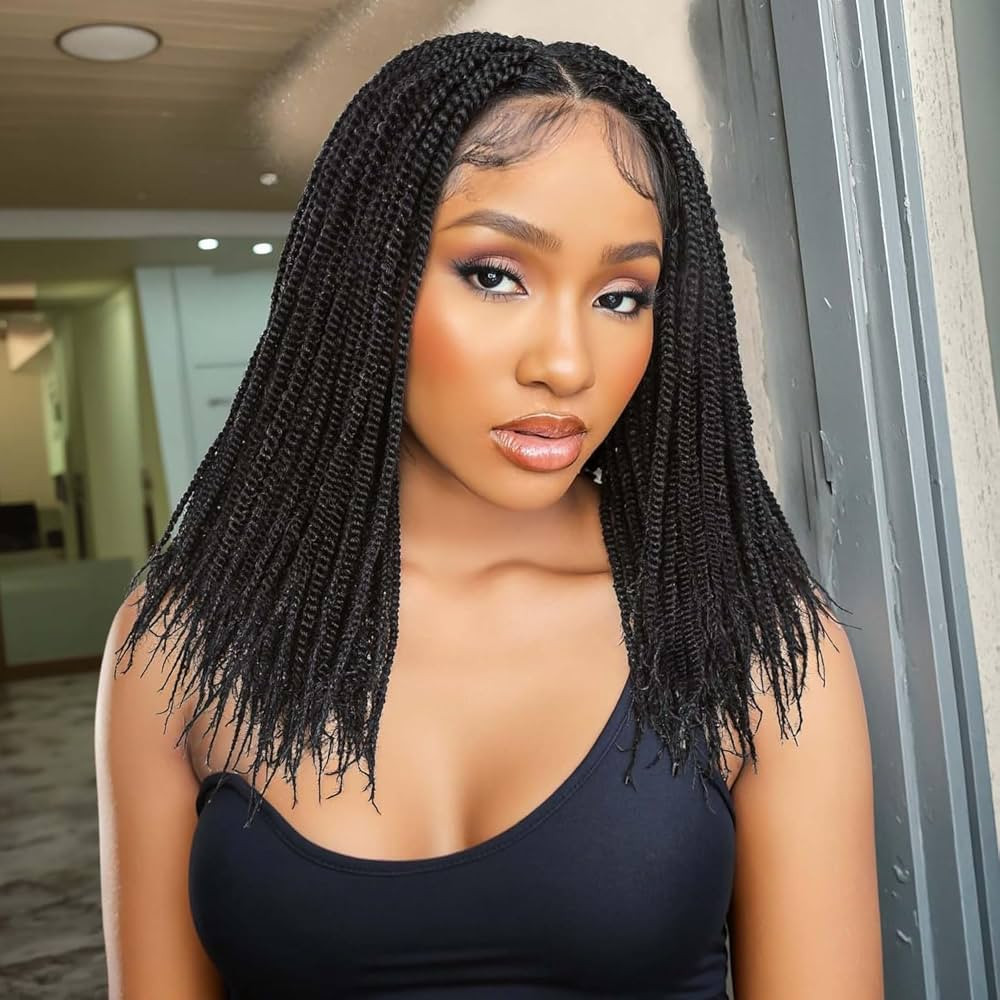 quickwig Senegalese Twist Braided Wig for Black Women Full Lace Short Knotless Twist Wigs Glueles... | Amazon (US)