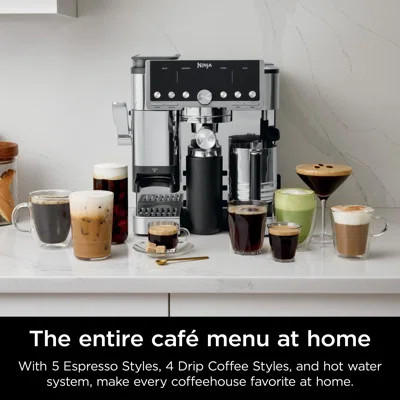 Ninja Luxe Café Pro Series Espresso Machine, Drip Coffee Maker, Cold Brew Machine & Hot Water System | Wayfair North America