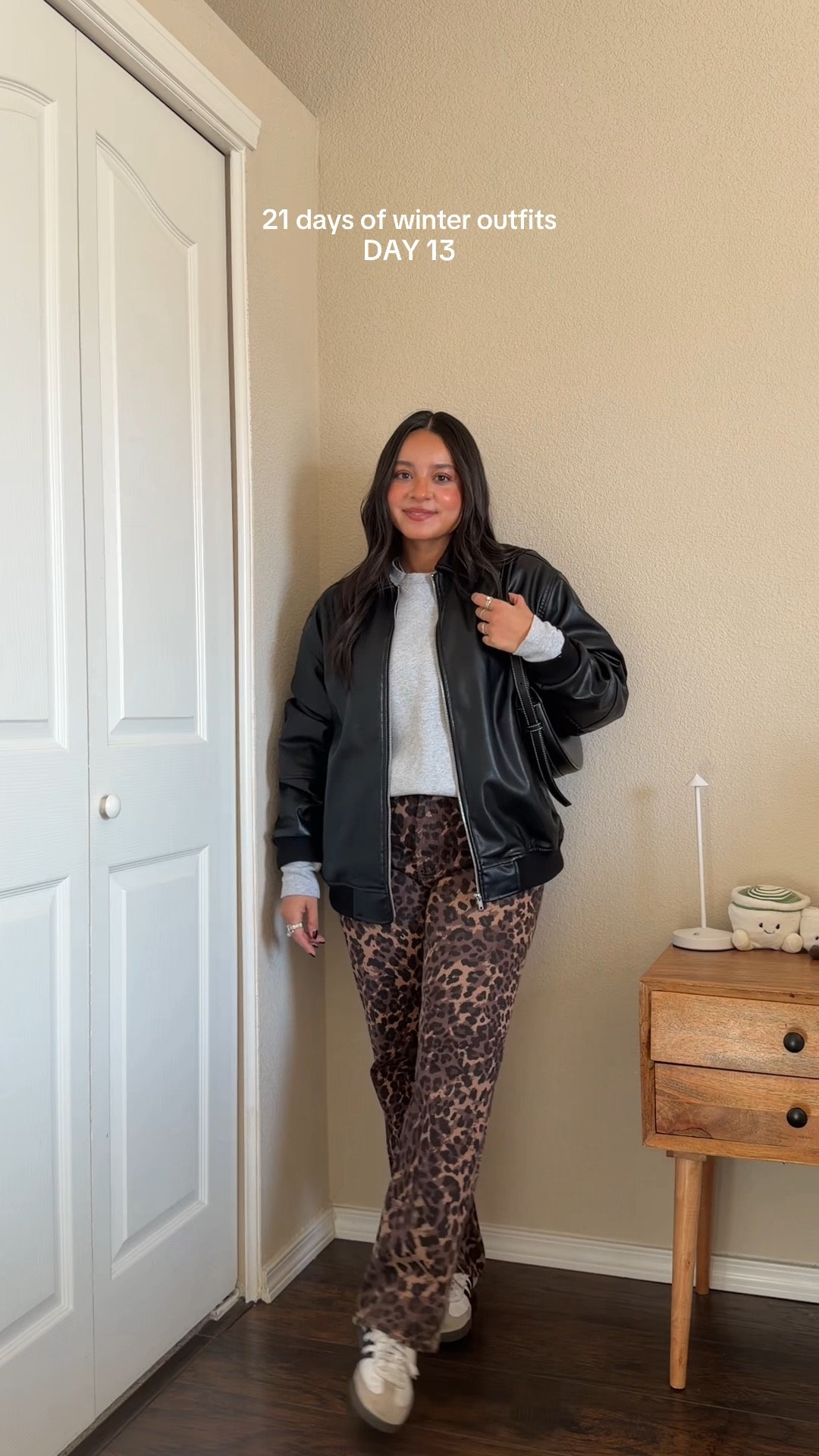casual winter ootd🐆 — wearing jeans in size 2/26s in curve love (these are from winter 2024, linked the most recent ones) + sweatshirt in size small + jacket is h&m + bag is Polene

#LTKSeasonal #LTKPetite #LTKootd