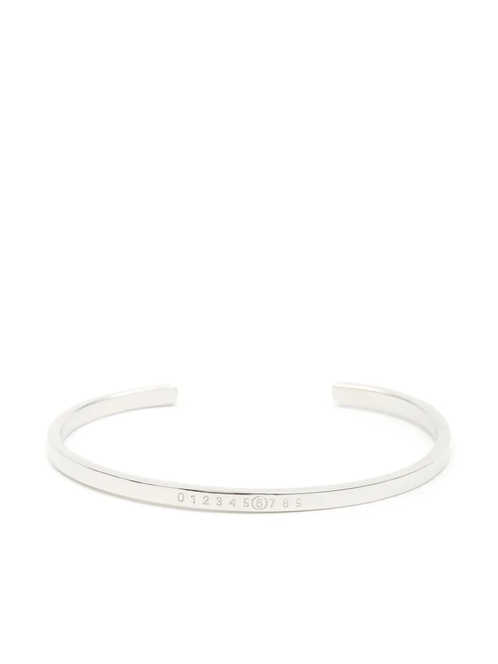 MM6 Maison Margiela Numeric Armspange Mit Gravur | Silber | FARFETCH DE | Farfetch Global