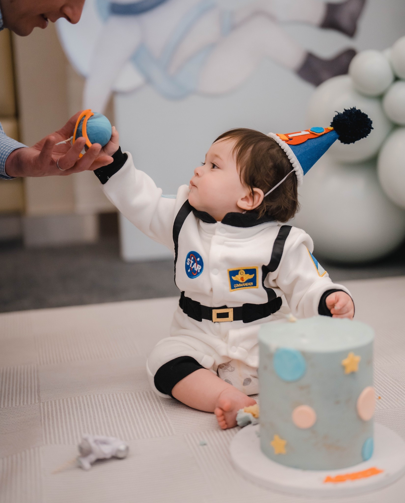 Space themed birthday outfit 