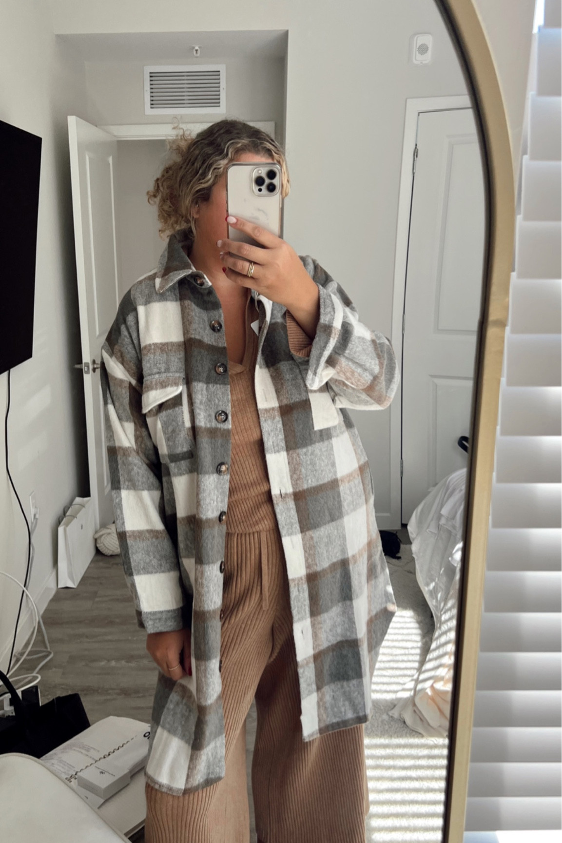 Grey plaid amazon shacket, affordable amazon winter jacket  

#LTKSeasonal #LTKunder50 #LTKstyletip