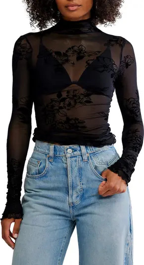 You Decide Lace Mesh Top | Nordstrom