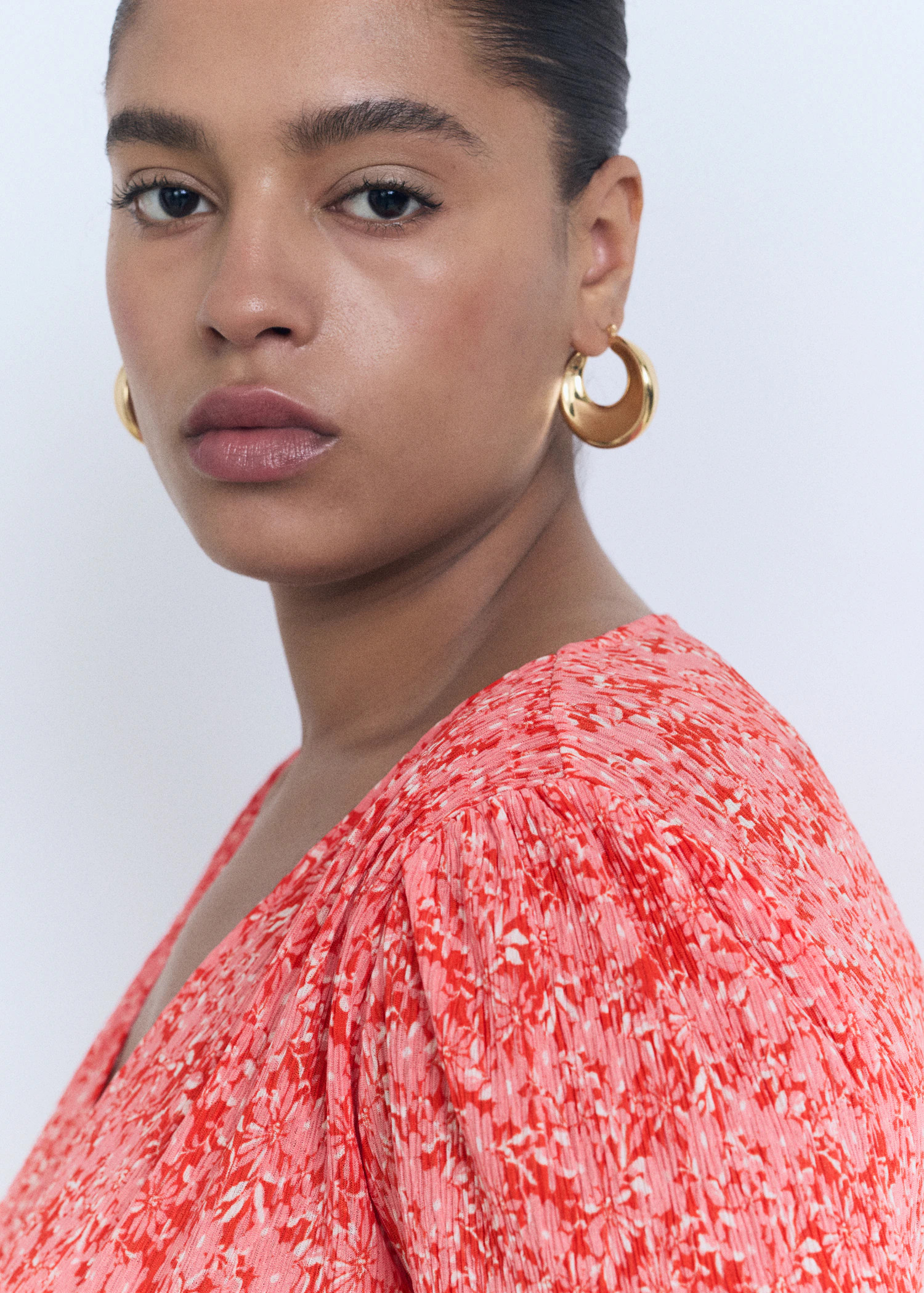 Printed V-neck dress | Mango (US/MX/AU)