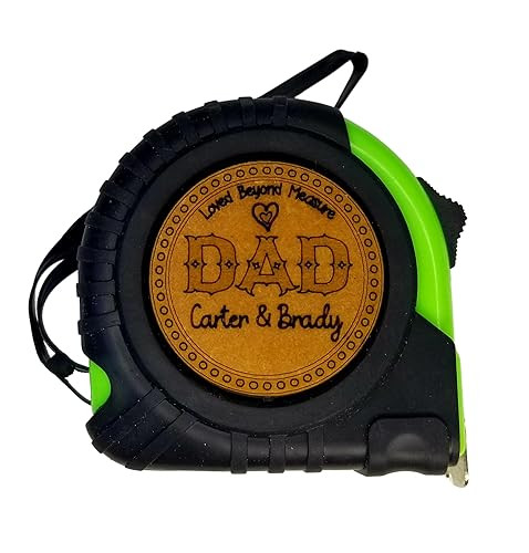 Father's Day Gift for Dad | Custom Tape Measure | REAL Wood | Personalized Tape Measure with Cust... | Amazon (US)