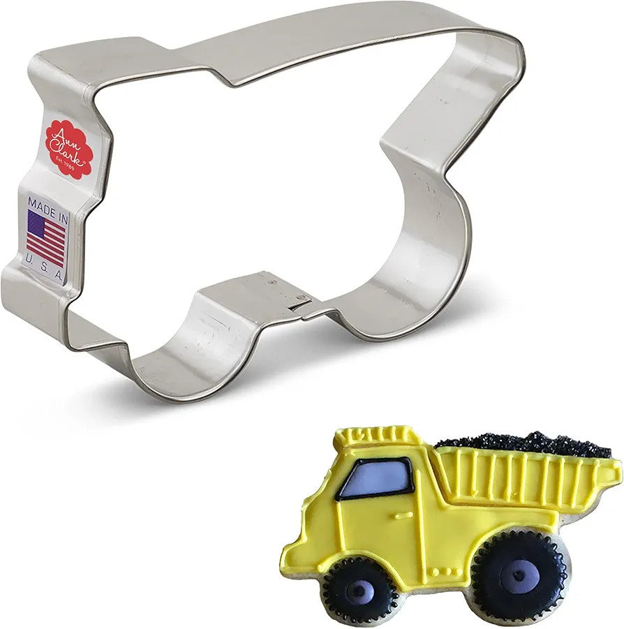Construction Dump Truck Cookie Cutter 4.5" Made in USA by Ann Clark | Amazon (US)
