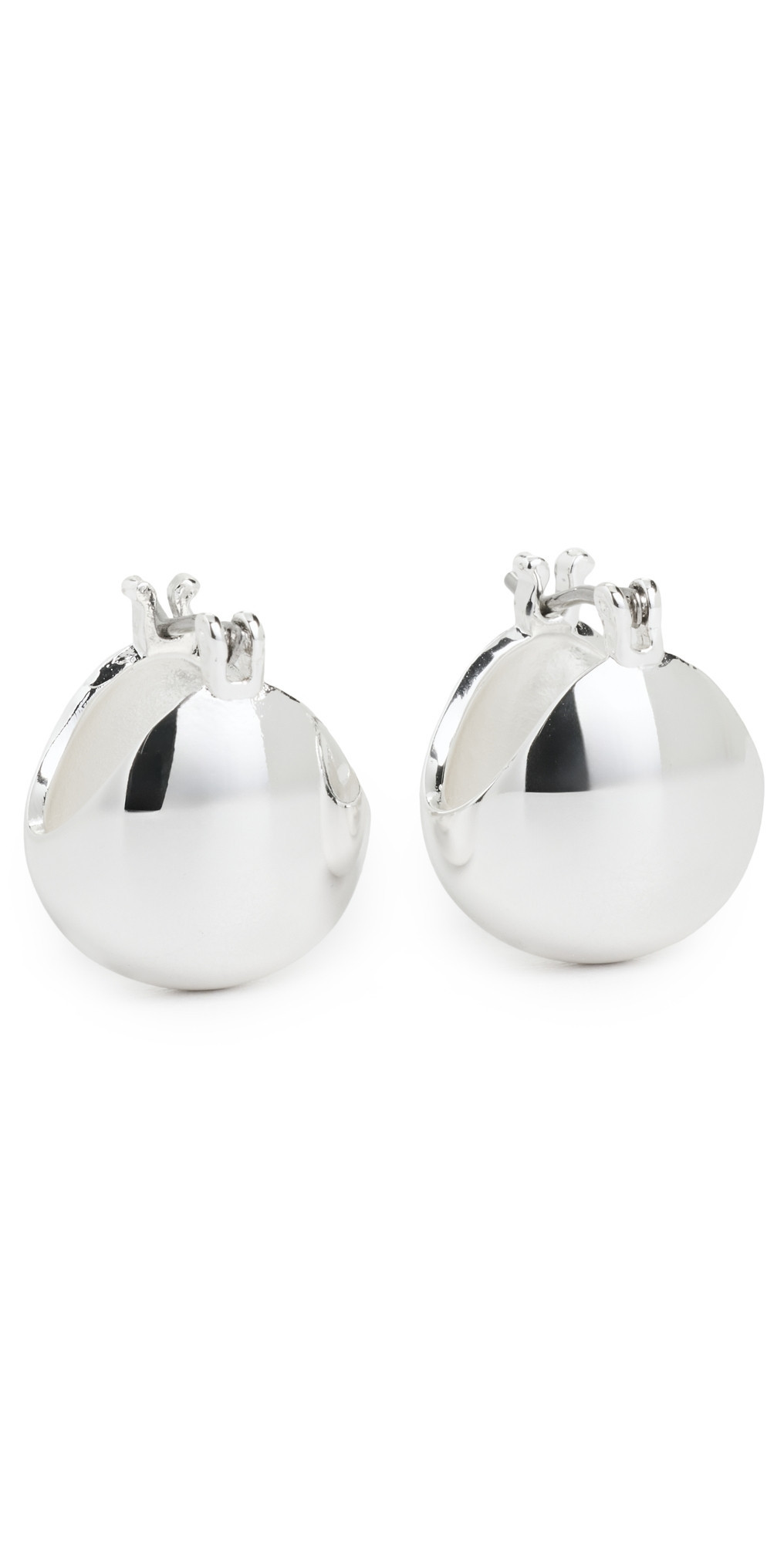 Rachel Comey Baby Keel Hoops Silver One Size | Shopbop