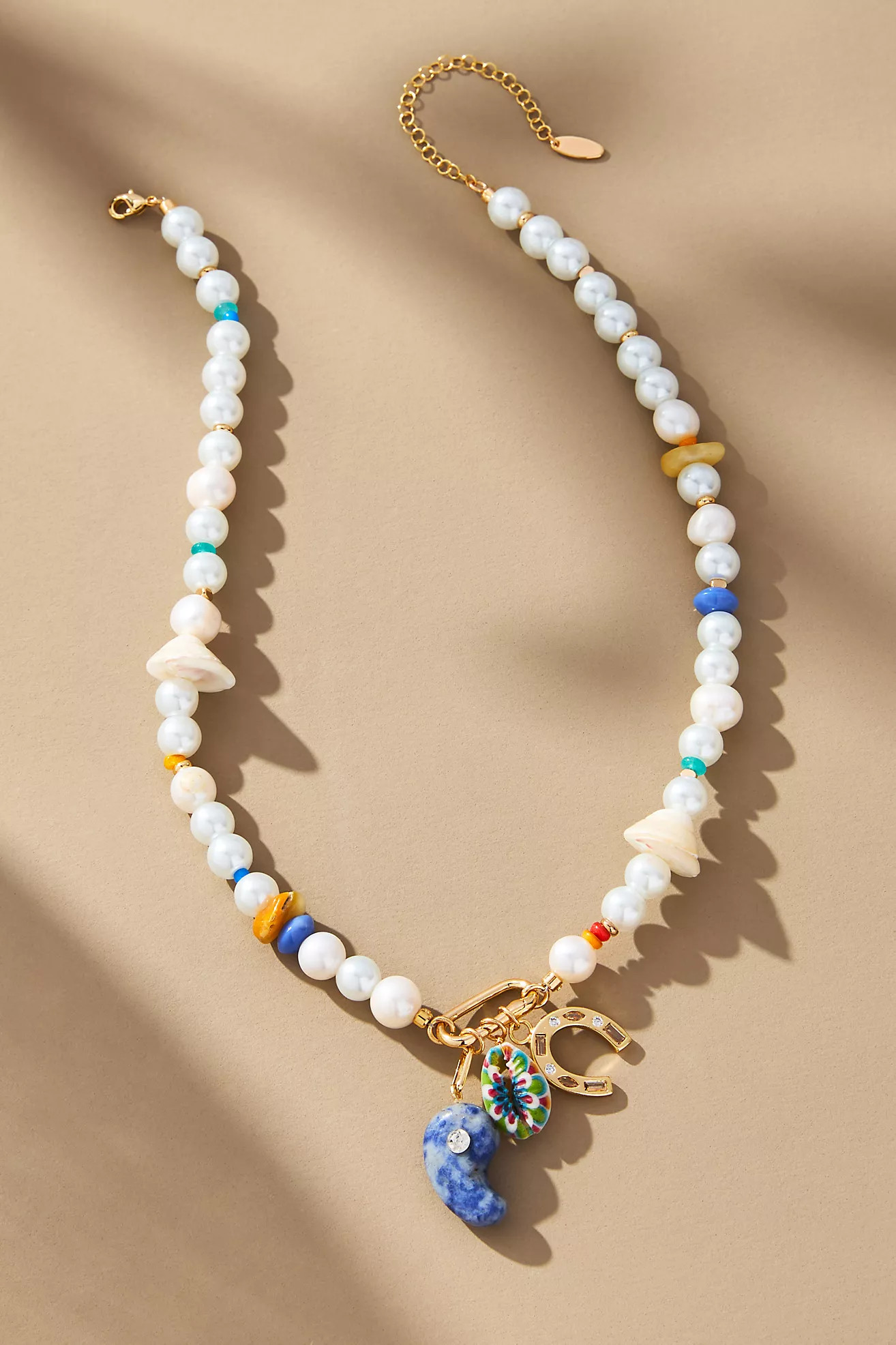 Beaded Cluster Charm Necklace | Anthropologie (US)