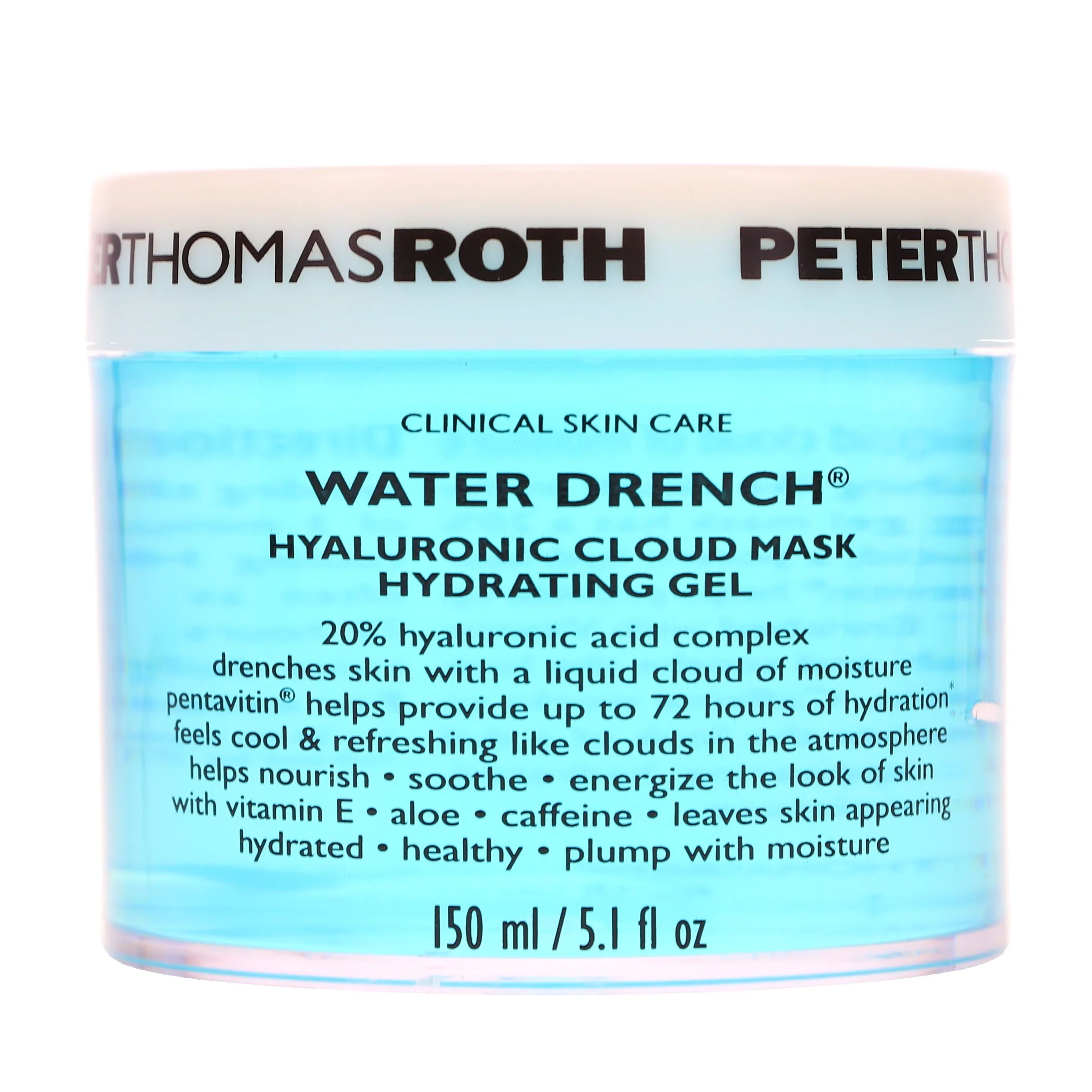 Peter Thomas Roth Water Drench Hyaluronic Cloud Mask Hydrating Gel 5.1 oz | Walmart (US)