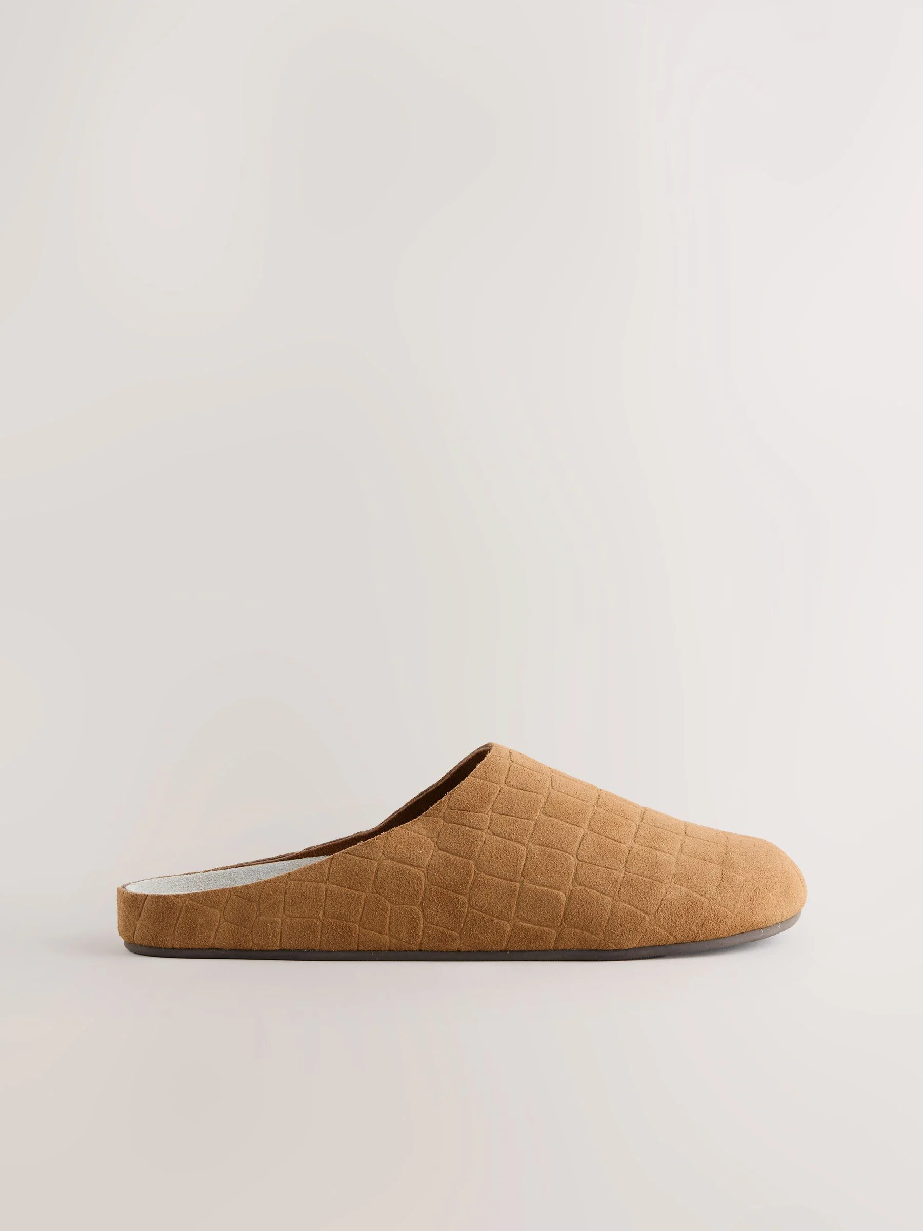 next Tan Brown Forever Comfort Leather Footbed Clogs | Next US