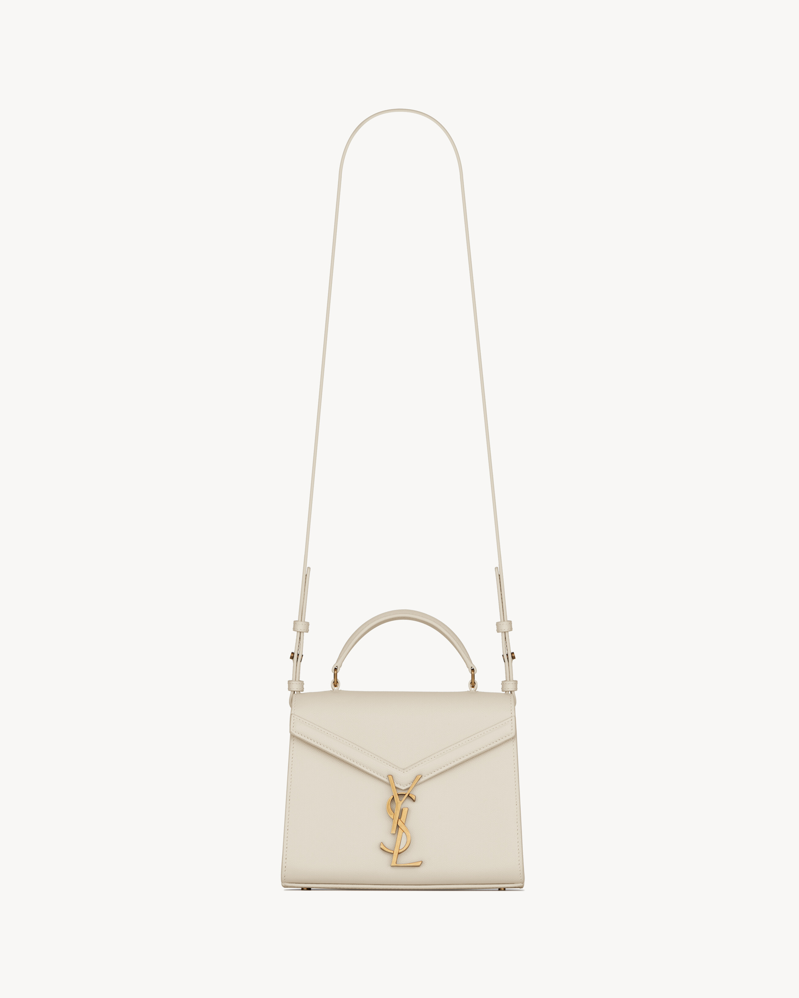 cassandra mini top handle bag in grain de poudre embossed leather | Saint Laurent Inc. (Global)