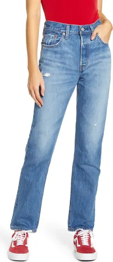 501® High Waist Straight Leg Jeans | Nordstrom