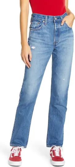 501® High Waist Straight Leg Jeans | Nordstrom