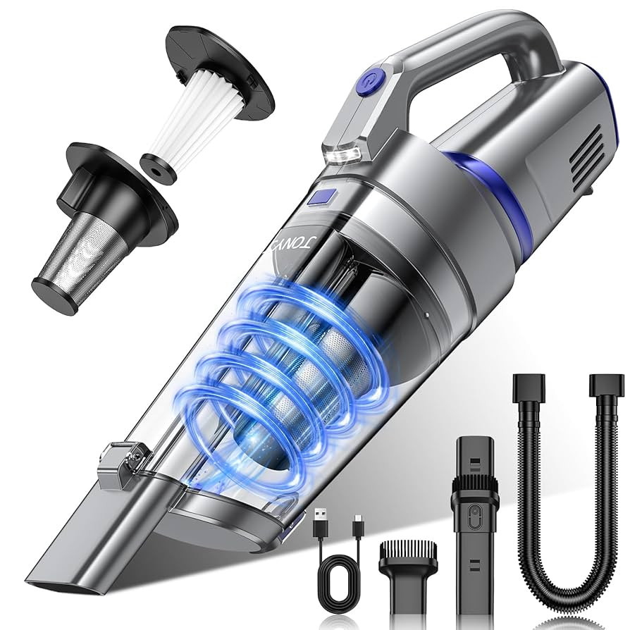 JONYJ Handheld Vacuum Cordless, 16000PA Strong Suction Hand Held Car Vacuum Cleaner, Portable Han... | Amazon (US)
