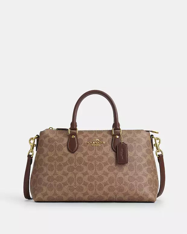 Georgia Satchel Bag In Signature Canvas | Coach Outlet US