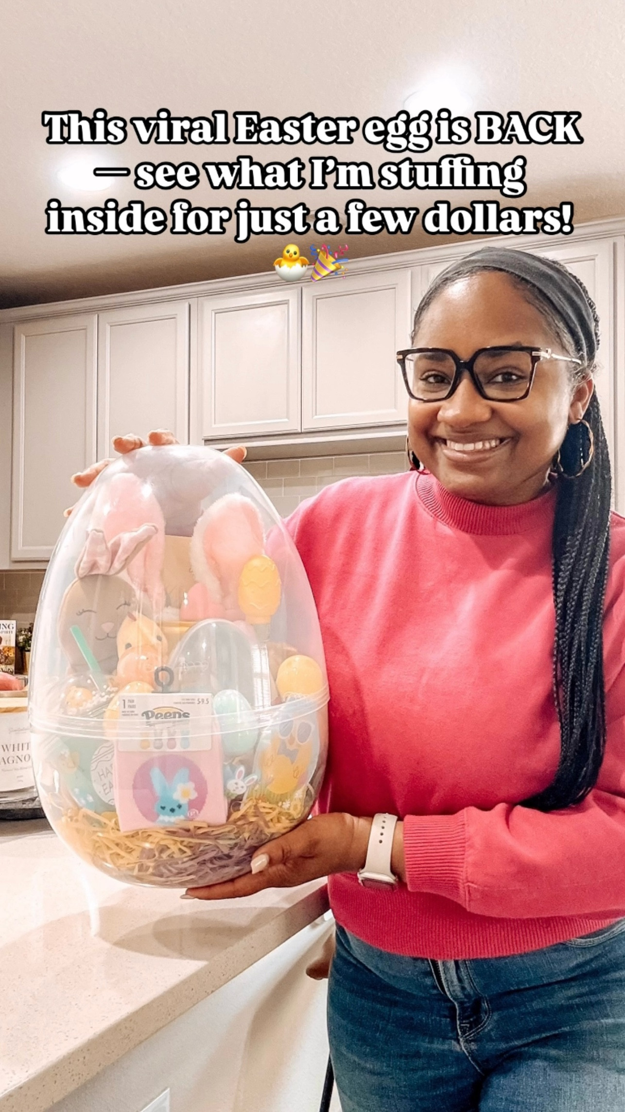 The 𝐕𝐈𝐑𝐀𝐋 Jumbo Fillable Easter Egg is BACK! 🐣✨⁣
⁣
I grabbed this giant egg from Walmart and filled it with the cutest Easter finds from Dollar Tree—perfect for gifting, egg hunts, or a fun surprise! 🎉⁣
⁣
Here’s what’s inside:⁣
📍 𝗪𝐚𝐥𝐦𝐚𝐫𝐭: Jumbo Fillable Egg⁣
📍 𝐃𝐨𝐥𝐥𝐚𝐫 𝐓𝐫𝐞𝐞:⁣
🐰 Easter Bunny Decorative Plushie⁣
🥤 Easter Dome Tumbler⁣
🍬 Peeps Marshmallows & Chocolate-Covered Peeps⁣
🌈 Bright Iridescent Easter Eggs⁣
🎀 Bunny Soft Plush & Headbands⁣
🎨 Easter Coloring Book⁣
🎲 Mini Uno Cards⁣
🎉 And so much more!⁣
⁣
Are you grabbing one this year?! ⁣
⁣
#EasterFinds #JumboEasterEgg #DollarTreeFinds #walmartfinds #kimalwaysknows

Easter Egg | Easter | Egg | Basket | Easter Basket | Spring | Walmart | Dollar Tree

#LTKSeasonal #LTKFindsUnder50 #LTKFamily
