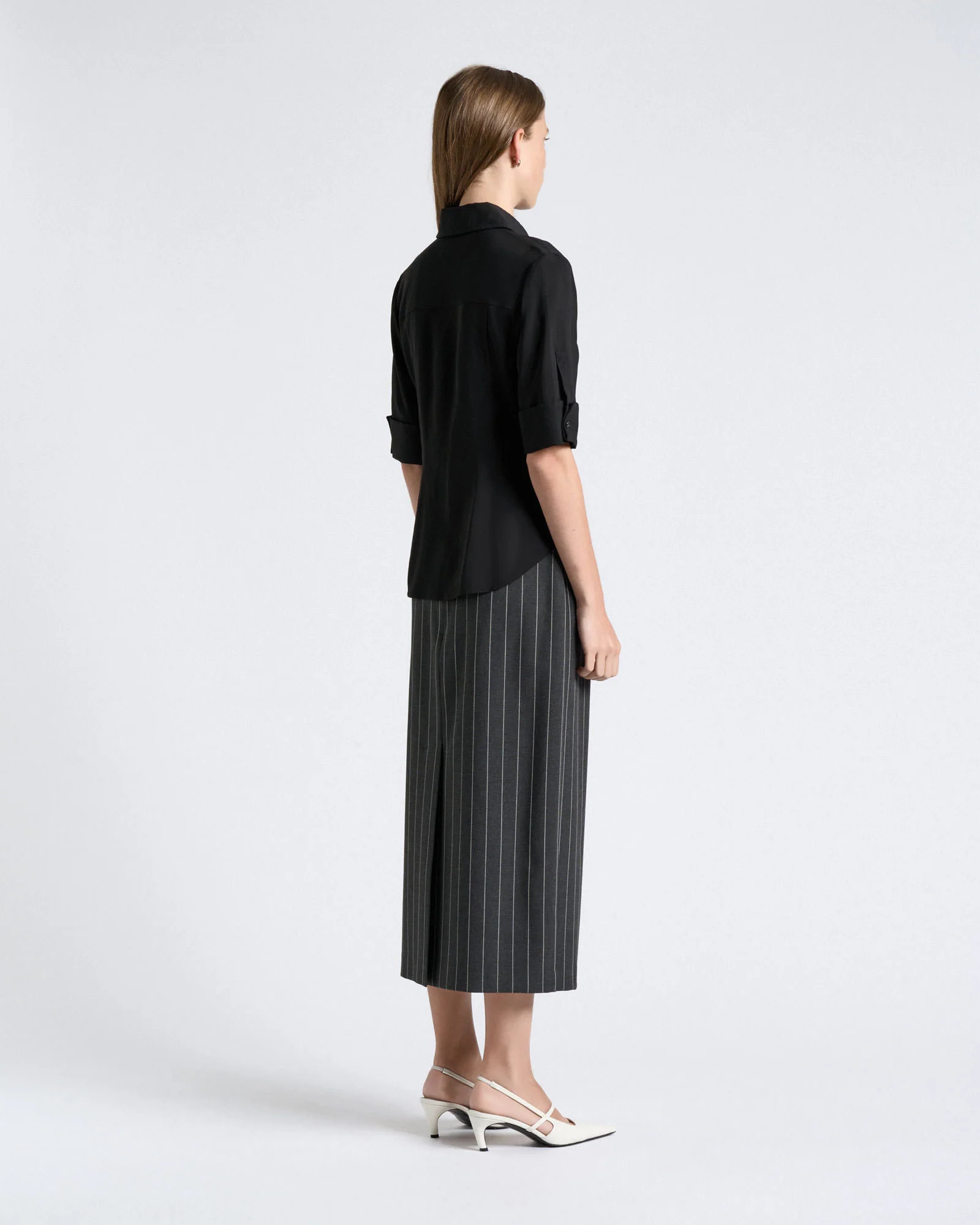 Stretch Viscose Fitted Shirt | Cue AU