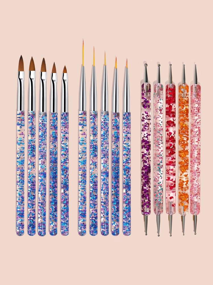 15pcs Nail Art Brush Set | SHEIN