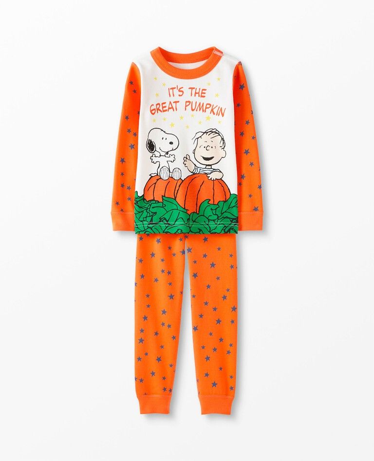 Peanuts Long John Pajamas In Organic Cotton | Hanna Andersson