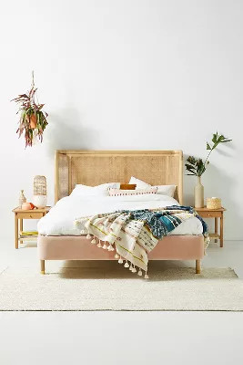 Heatherfield Primrose Valencia Velvet Bed | Anthropologie (US)