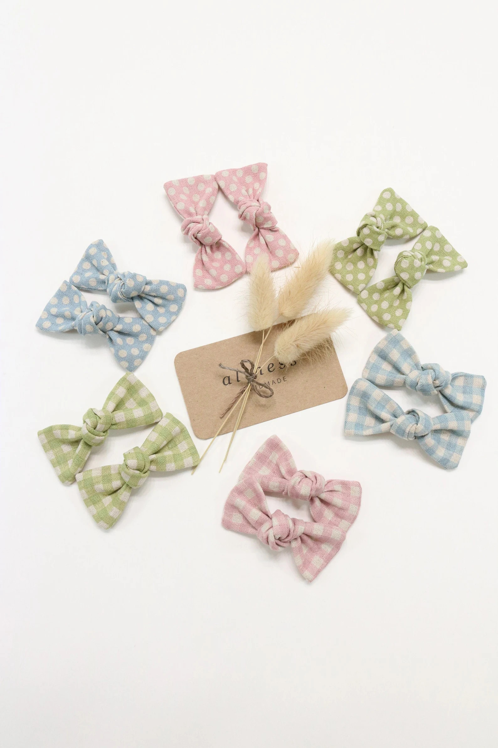 Read the full title
    Linen Knotted Hair Bows | Baby Girl Headband | Pigtail Bow Set | Baby Hai... | Etsy (US)