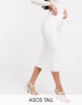 ASOS DESIGN Tall fluffy midi skirt | ASOS (Global)