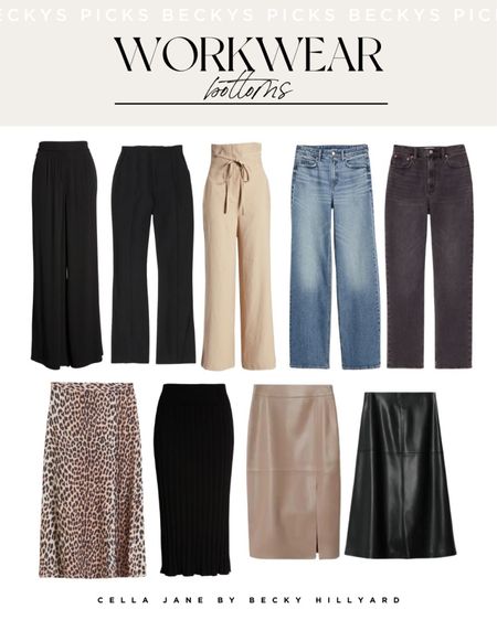 Becky’s picks for workwear and office style featuring bottoms (pants, jeans and skirts)!

#LTKworkwear #LTKstyletip