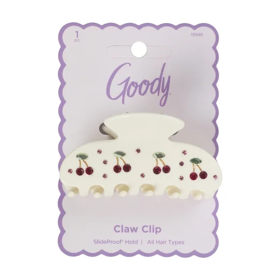 Goody Faux Fleur Claw Clip, Hair Accessory, Cherries, 1 Ct | Walmart (US)