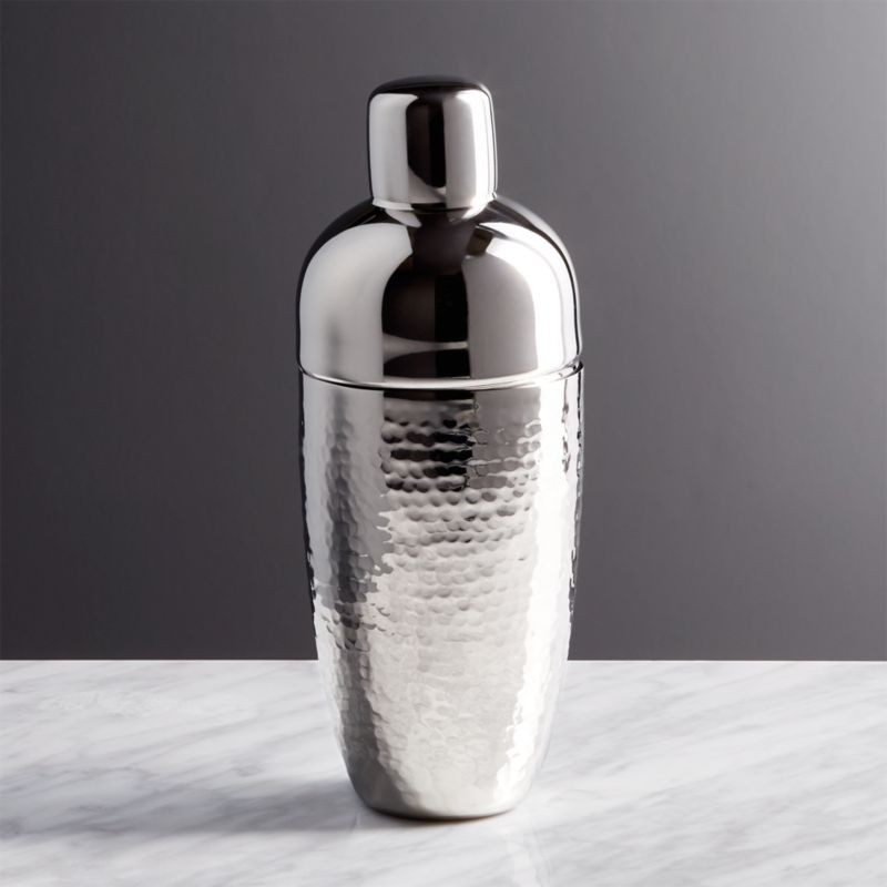 Graham Hammered Metal Cocktail Shaker + Reviews | Crate and Barrel | Crate & Barrel