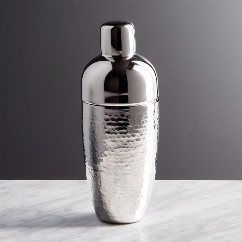 Graham Hammered Metal Cocktail Shaker + Reviews | Crate & Barrel | Crate & Barrel