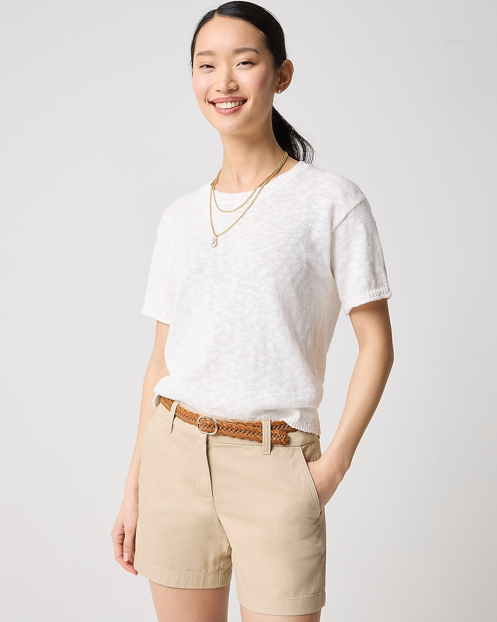 Short-sleeve relaxed beach sweater | J.Crew Factory