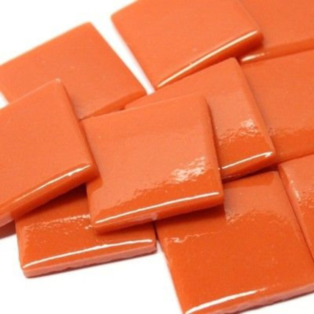 Chili Pepper Red Ottoman pate De Verre Glass Mosaic Tile 1 25mm Square Available in Quantities of... | Etsy (US)