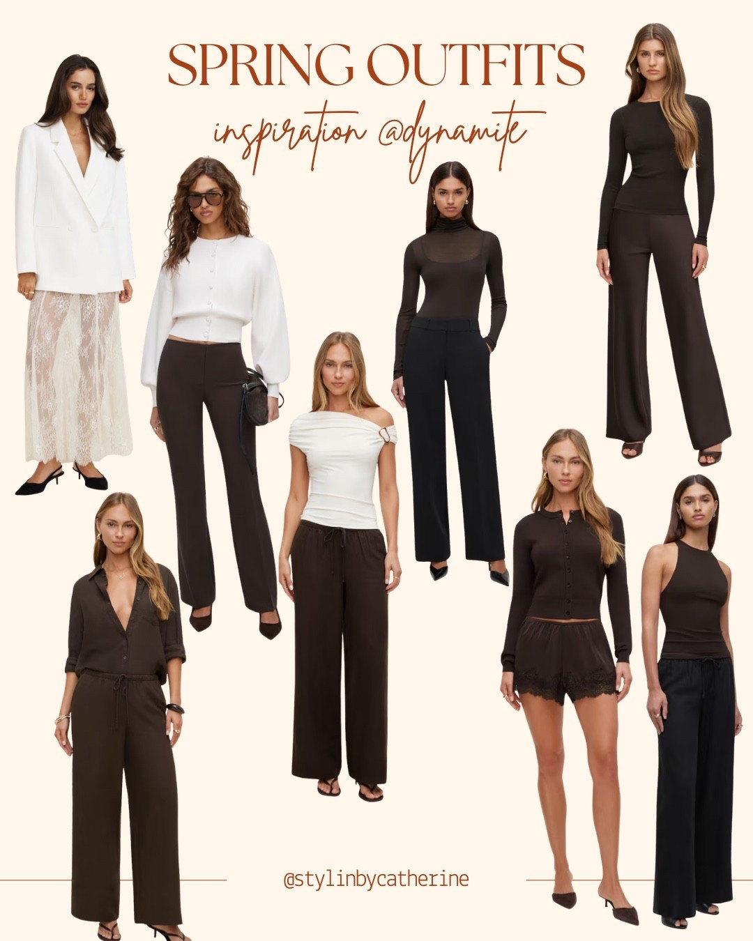 Spring outfits inspiration. Linen pants. Satin pants. Linen blouse. Satin lace short. Lace skirt. Oversized blazer.

#LTKootd #LTKPetite #LTKSeasonal