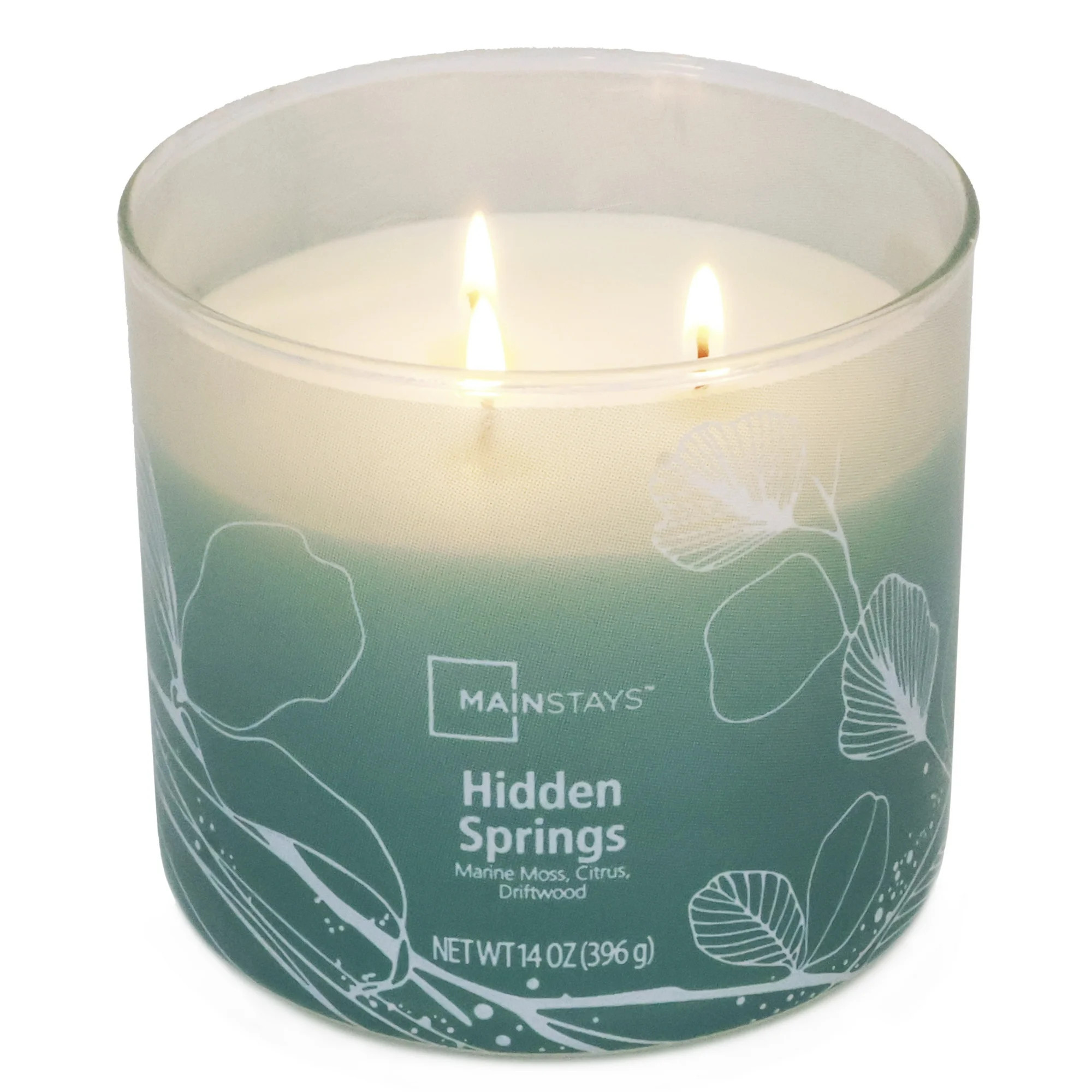 Mainstays 3-Wick Ombre Wrap Hidden Springs Candle, 14-Ounce | Walmart (US)