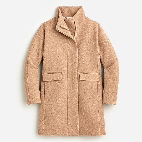 New cocoon coat in Italian stadium-cloth wool | J. Crew US