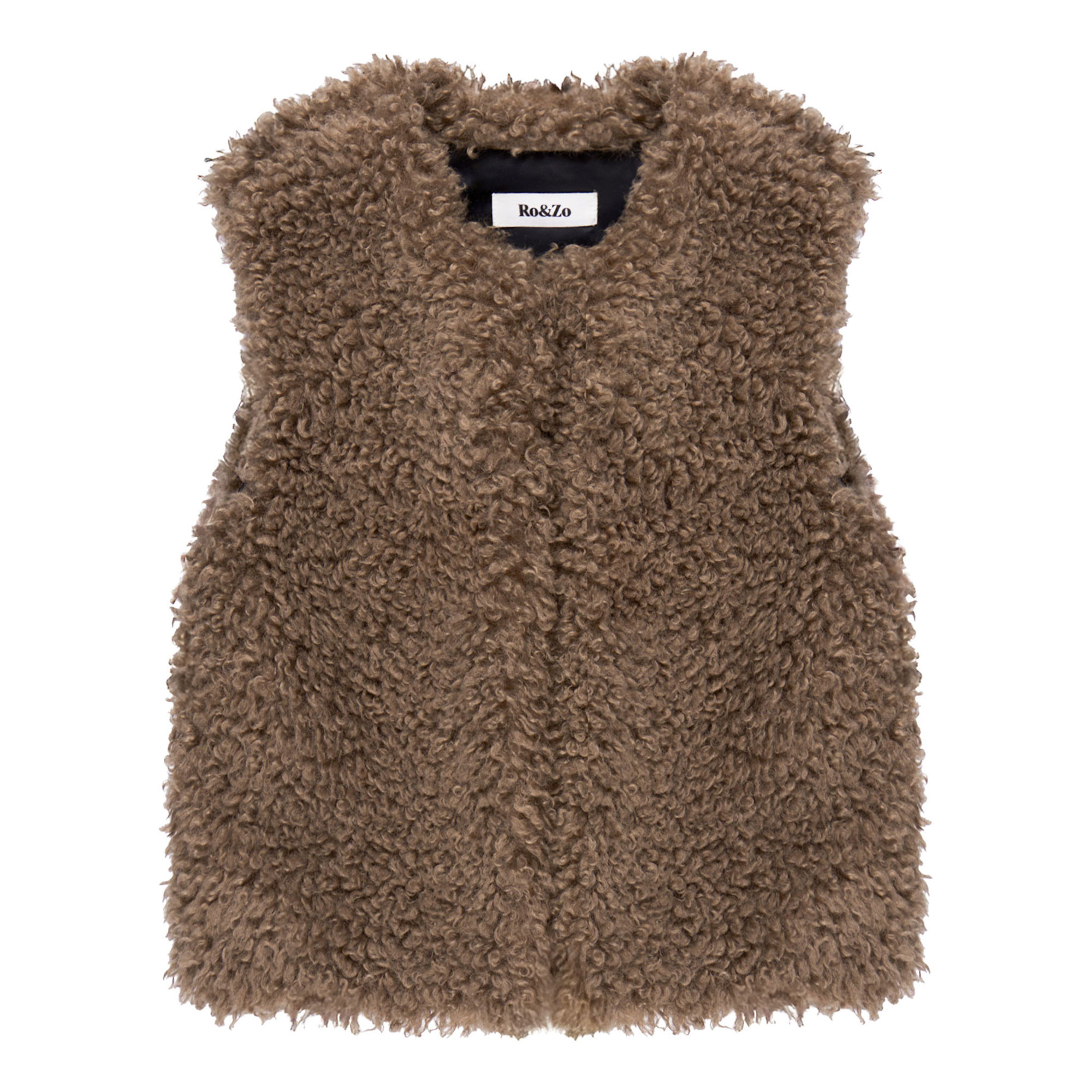 RO&ZO Faux-Fur Gillet - Mocha | Brown Thomas (IE)