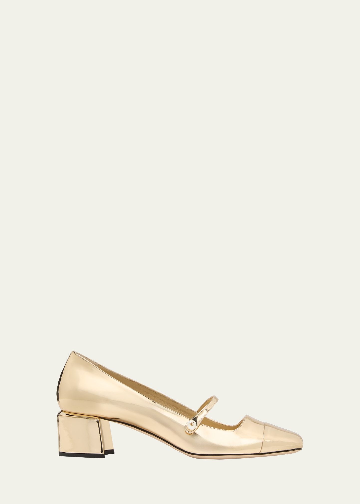 Elisa Metallic Mary Jane Pumps | Bergdorf Goodman