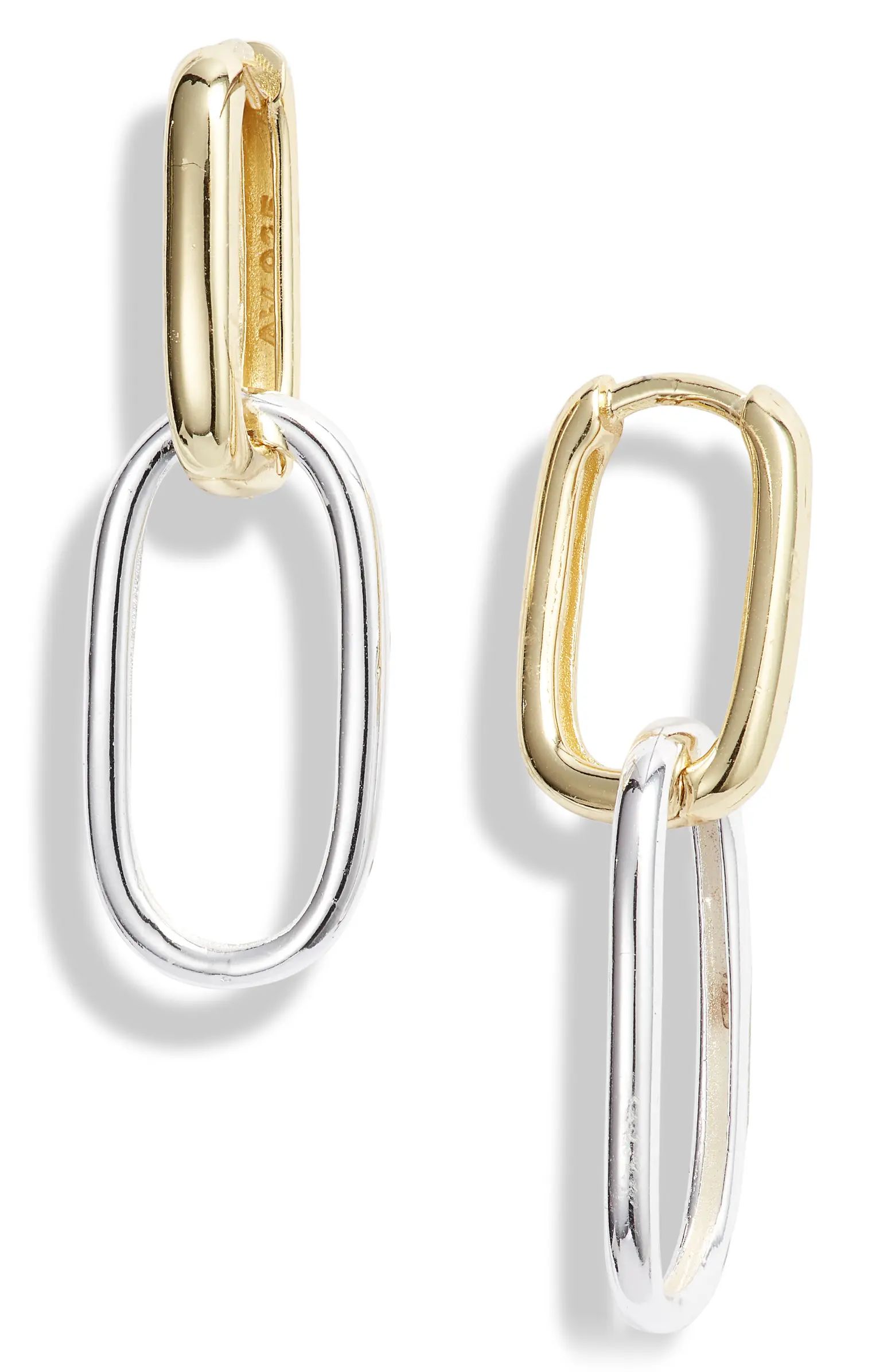 Two-Tone Link Earrings | Nordstrom