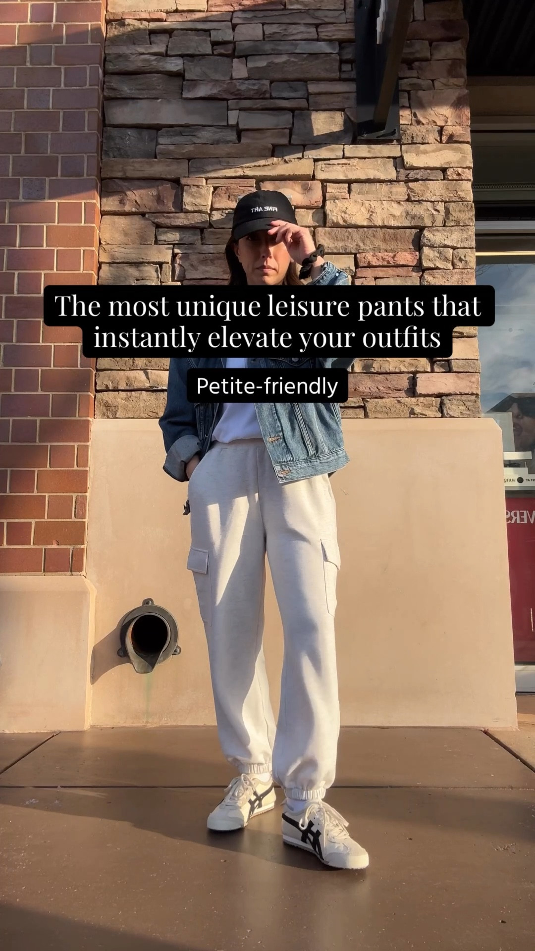 The most unique leisure pants. Instantly elevate athleisure and mom outfits. Also come in black. 

AGOLDE denim jacket xs (old)
Madewell tee xs (old)
Varley cargo pants xs 25" inseam
Onitsuka Tiger sneakers 4 mens
Fine Art hat (old)
Mansur Gavriel tote

Petite style, athleisure, spring outfits, mom style 



#LTKActive #LTKmomlife #LTKPetite