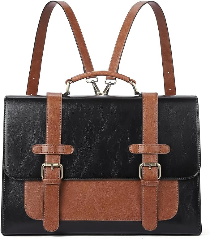 CLUCI Briefcase for Women Leather Laptop 15.6 Inch Business Ladies Work Computer Tote Bags | Amazon (US)